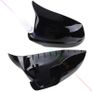 2X Rear Wing Mirror Cover Cap Gloss Black For BMW F10 F11 F18 2010-2013 M Style Image 3