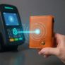 Genuine Leather Pop-Up Card Holder Wallet RFID Blocking Slim Credit Card Case Image 9