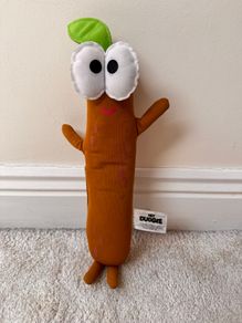Hey Duggee Singing Sticky Stick Soft Toy Plush approx. 32 cm. (with legs) Dirty Used Please see photos