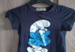 smurf t shirt size 2-3 years old