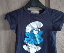 smurf t shirt size 2-3 years old