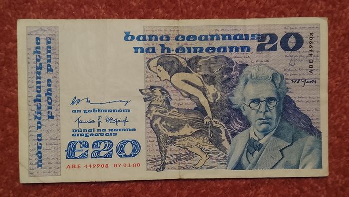 Irish Twenty Pound Note Series B