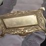 Vintage Large Art Nouveau  Brass Stamp Holder Image 7