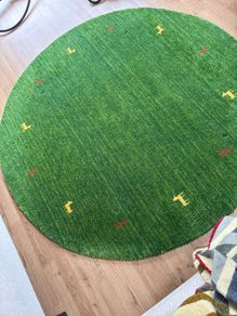 round carpet green 145cm