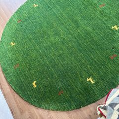 round carpet green 145cm