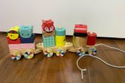 Janod - Baby Forest Wooden Pull along Train