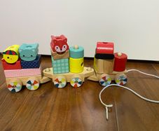 Janod - Baby Forest Wooden Pull along Train