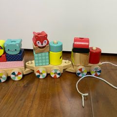 Janod - Baby Forest Wooden Pull along Train