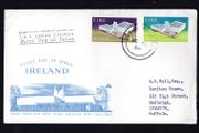 1964 Ireland New York World Fair Commemorative Stamps Illustrated Addressed First Day Cover (FDC) with Dun Laoghaire steele cancel