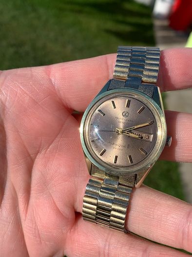 Rare Favre-leuba Harpoon || 36000Vph Gold Plated