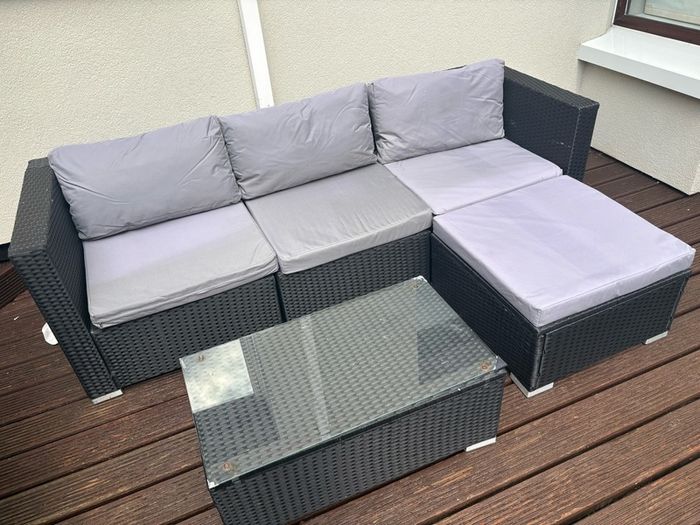 Rattan Garden Sofa