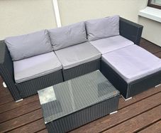 Rattan Garden Sofa