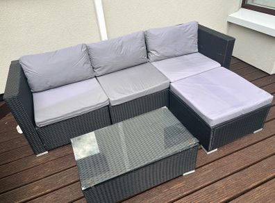 Rattan Garden Sofa