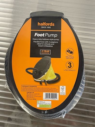 Halfords foot pump