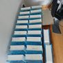 28 Clear And 20 Blue Glass Blocks - New/Unused Image 3