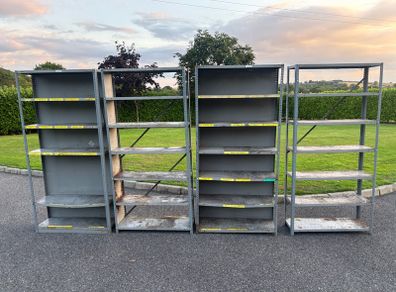 Used steel shelving