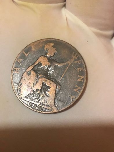 George V Half Penny 1915-1922 x11 Pictures