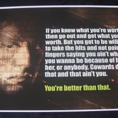 Rocky Balboa Quote A3 poster print