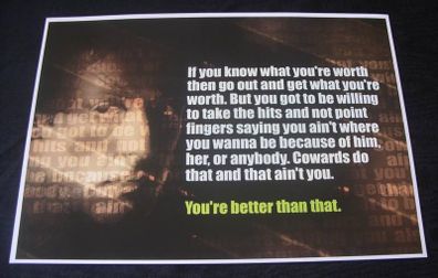 Rocky Balboa Quote A3 poster print