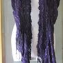 Fashion Purple Elasticated Scarf Scarves Shawl Image 2