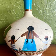 Vintage Folk Art Vase