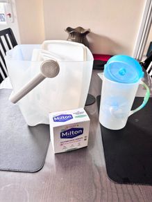 Milton Sterilising Unit+40Milton Tablets+ Dr. Brown's Baby Formula Mixing Pitcher