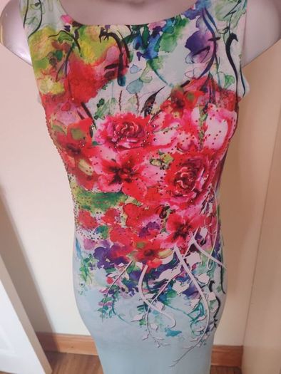 Crimson Ivy USA midi floral dress size UK10 EU38 Postage included
