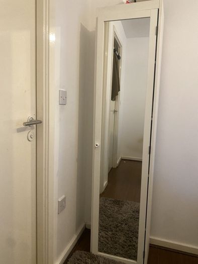 IKEA SILVERAN High Cabinet with Mirror Door