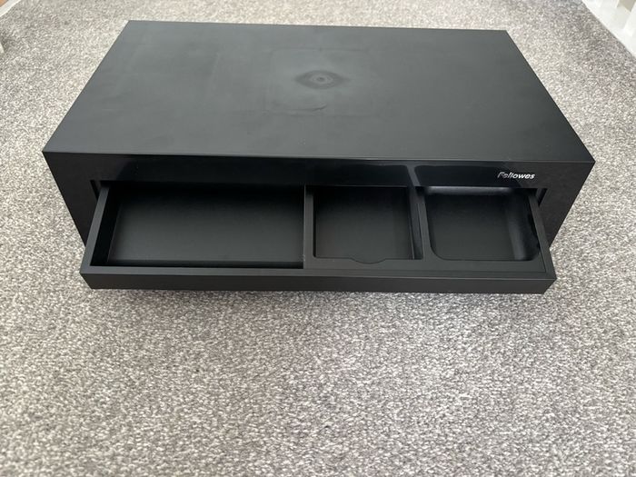 Monitor riser with drawer