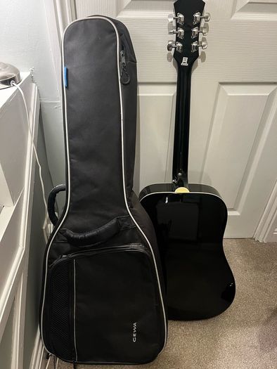 black guitar