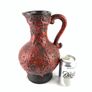 Mid Century fat lava vase Image 8