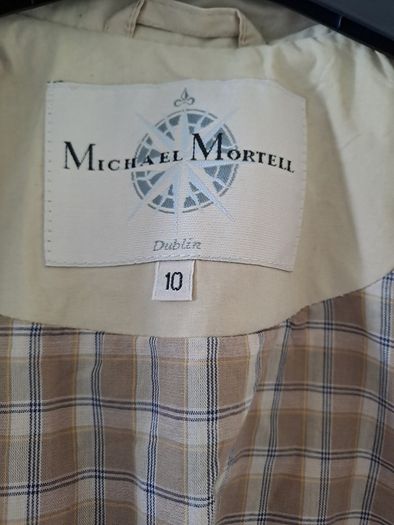 Michael Mortell rain coat size 10