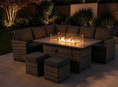 8 Seater Firepit Set