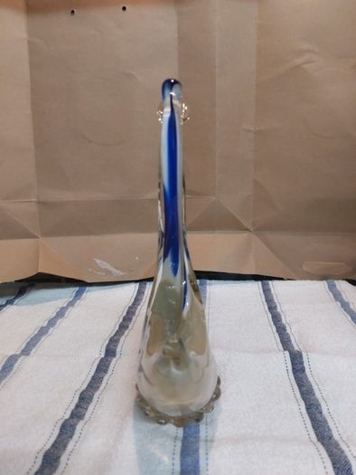 Vintage 1960's Romanian Glass Swan/Duck