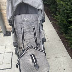 Silver cross buggy with rain cover