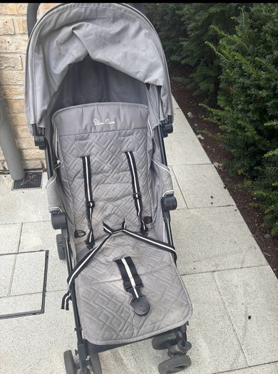 Silver cross buggy with rain cover