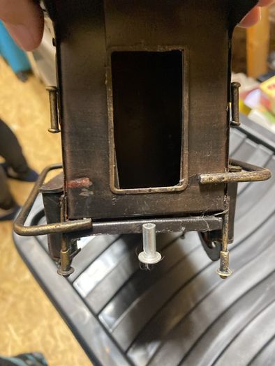 metal train ornament