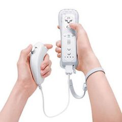 Wireless Remote Controller Motion Plus and Nunchuk for Nintendo Wii / Wii U - White