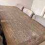 Solid wood table with dining chairs Image 6