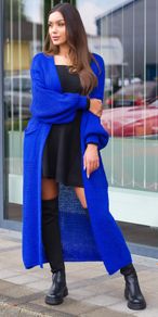 chunky knit Cardigan ROYALBLAU  oversized premium quality one size fits all