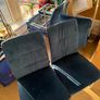 Set of 8 Navy Blue Velvet Dining Chairs Image 2