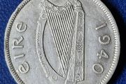 Eire 1940 Half Crown Silver Coin