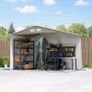 new 9 x 6ft Garden Metal Storage Shed. Outdoor Storage Tool House with Vents, Image 9