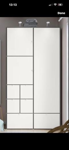 double ikea wardrobe