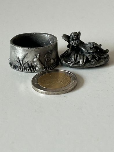 Vintage Pewter Tooth Fairy Wee Box