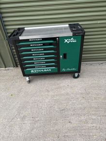 41" 7 Drawer Tool Box - Fully Loaded With Tools + Side Cabinet