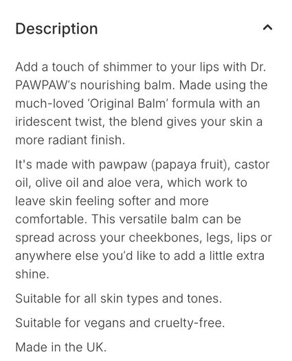 4 Euro Each!! - Brand New Dr. Paw Paw - Multi-Use - 4 In 1s - Size - Large 25ml - RP - 10.00 - Each