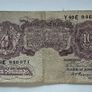 2 English Wartime Banknotes. 10 Shillings, K.Peppiatt cashier Image 3