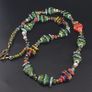 Vintage Venetian Style Fish Desgin & Mix Eyes Glass Beads Necklace Image 3