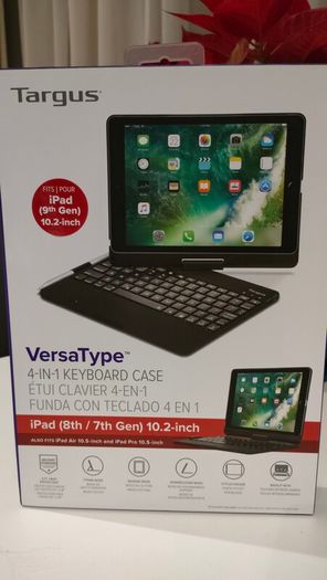 Targus Versatype 4-in-1 Keyboard Case for iPad 8th/7th gen 10.2 inch also fits iPad Air 10.5 inch and iPad Pro 10.5 inch - Used, in very good condition.